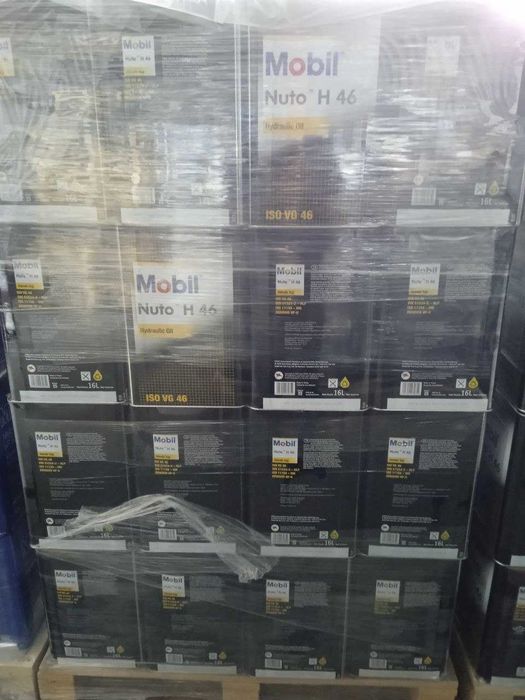 Минеральное гидравлическое масло Mobil nuto H 46 16l