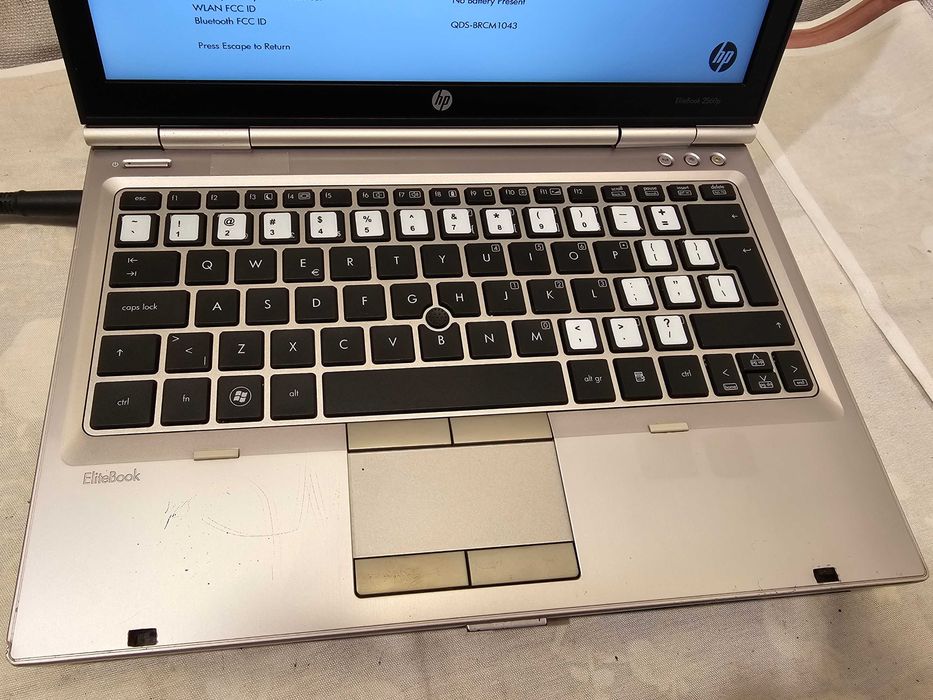 Laptop HP Elitebook 2560p Intel i5 4gb ram defect