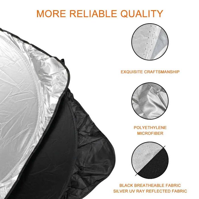 Parasolar AUTO Parbriz Dedicat BMW Seria 3 F30 140x70cm, Ultra Pliabil