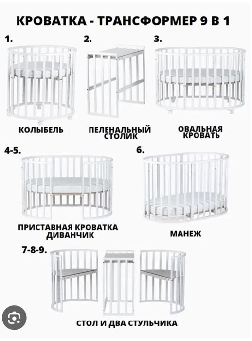 Продатеся детская кроватка-трансформер