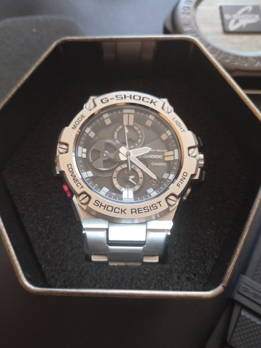 Продавам Casio G-Shock G-STEEL (GST-B100D-1A) + 2 Оригинални Каишки