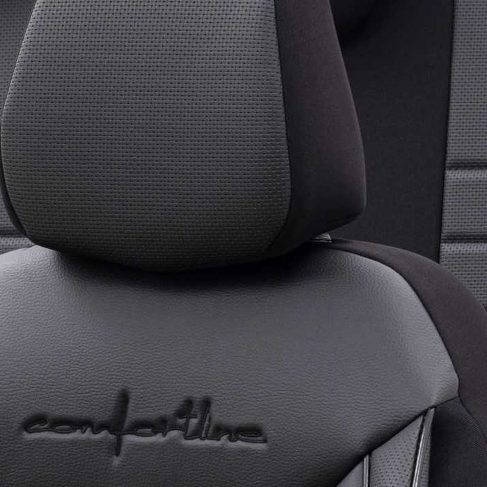 К-т Луксозна Тапицерия Automat-OTOM, Черна с черен шев, COMFORT LINE