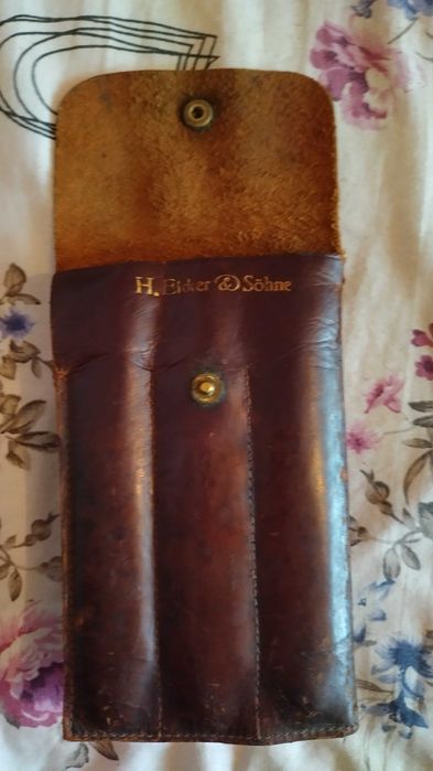 Калъф  кожен за бръсначи