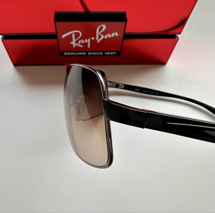 Ray Ban RB3244 shield стил, градиент, премиум модел
