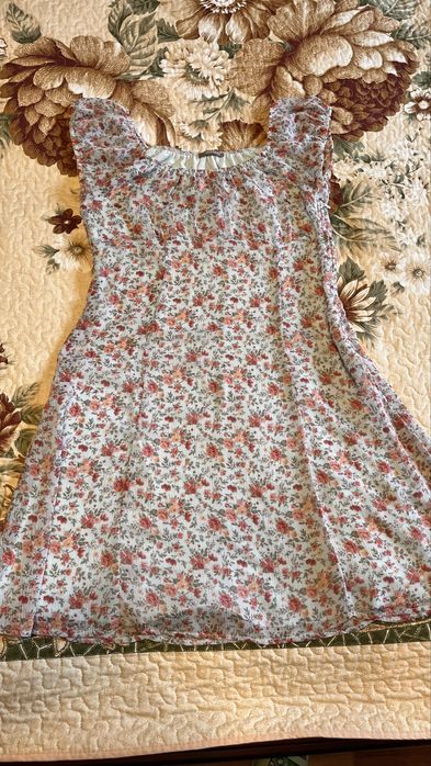 Платье летнее в цветочек