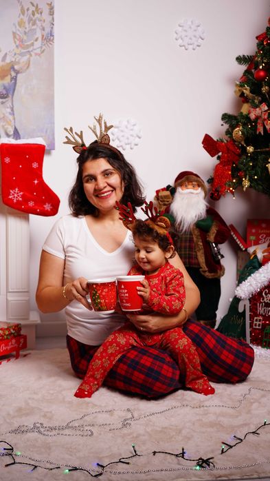 Fotografii de Craciun in decor real de poveste