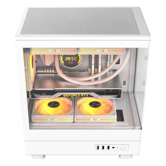 ' Корпус для ПК darkFlash DB330M MESH WHITE (M-ATX, Без вентиляторов)