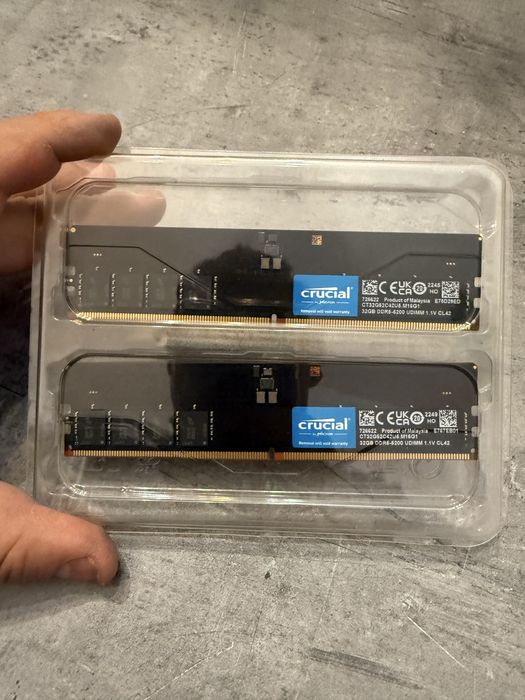 Kit 32gb RAM DDR5 5200 mhz cl42 crucial (nu corsair)