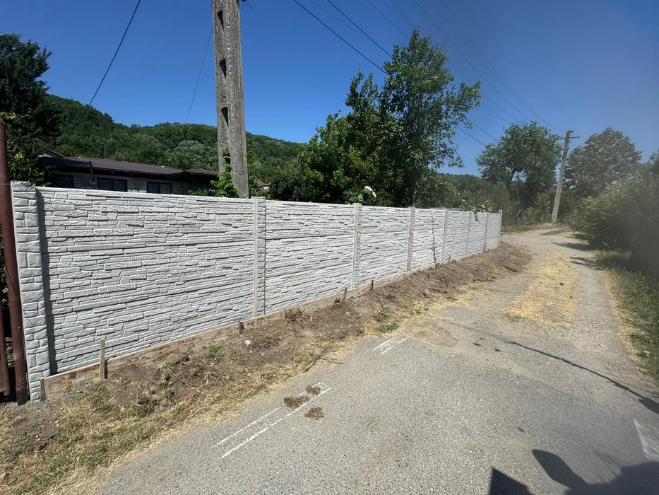 Vand gard de beton armat și boltari la preț de producător