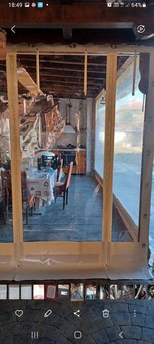 Ветроупорни завеси от  кристал винил