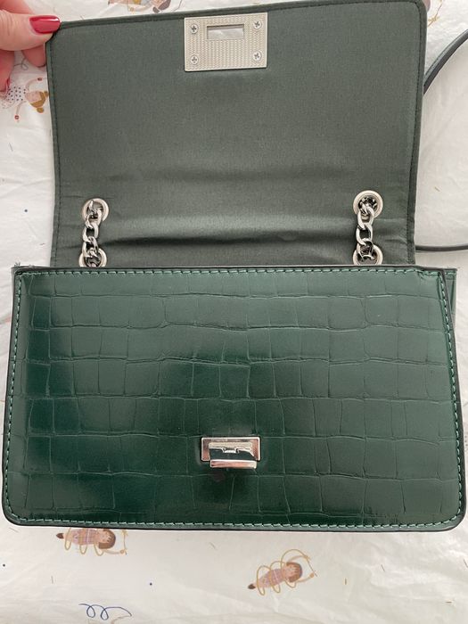 Geanta de umar Stradivarius, noua, culoare verde