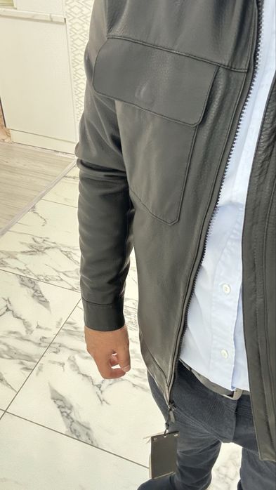 Куртка Кожжа Massimo Dutti