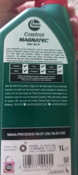 Ulei 5w-30 castrol