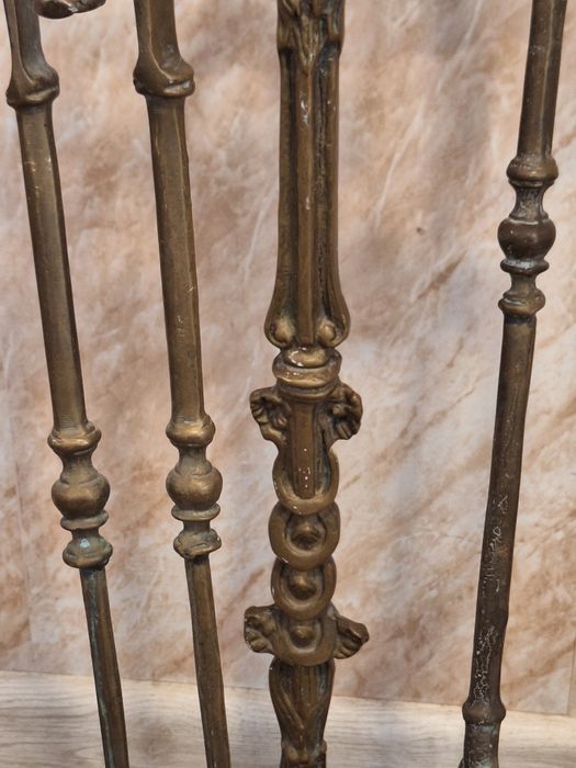 Месингов сет за камина в стил барок