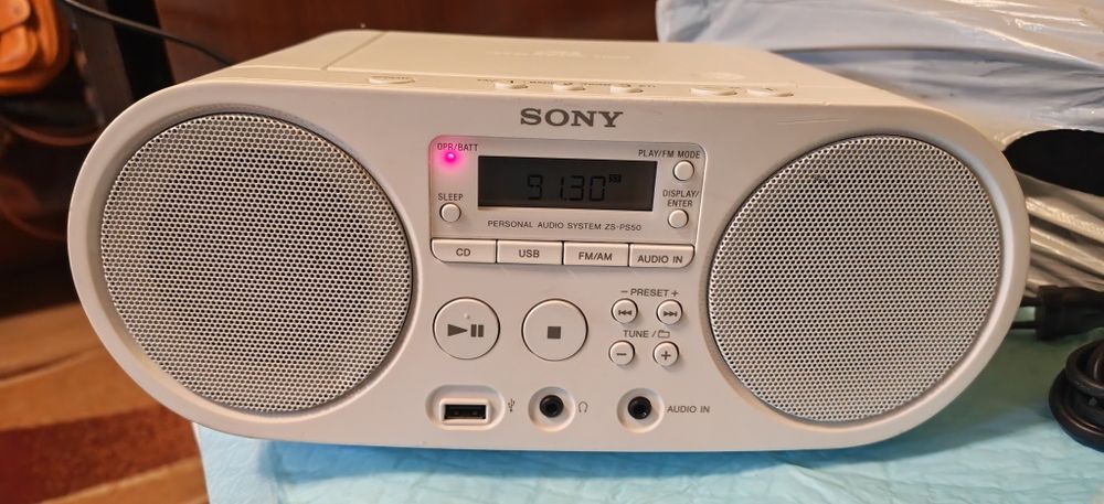 Radio -cd Sony ZS PS50 și radiocasetofon Panasonic RX1650LS