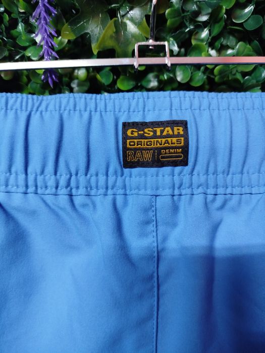 Оригинални мъжки бански G-Star Raw Dend XL сини шорти нови
