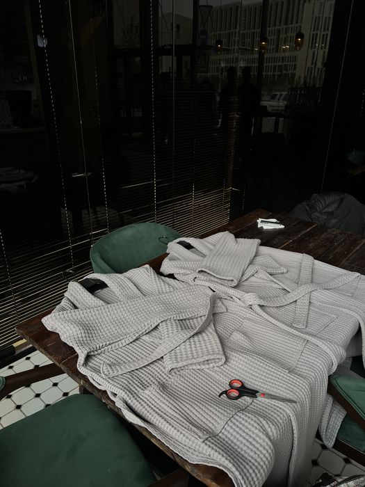 Вафельный халат для спа бани отелей оптом б