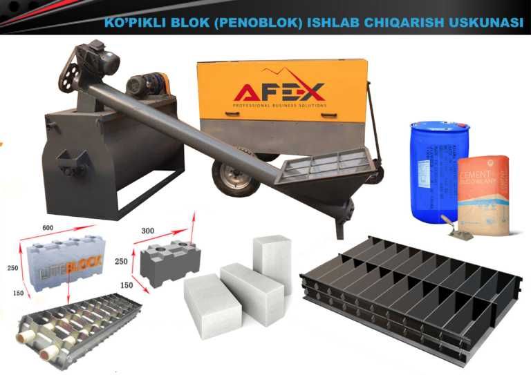 Ko`pikli blok (penablok) ishlab chiqarish liniyasi AF-L014