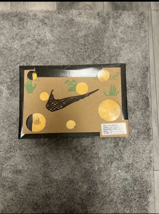 Nike dunk low black/metalic off white