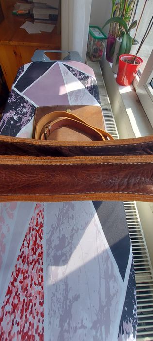 Нова италианска чанта от естествена кожа