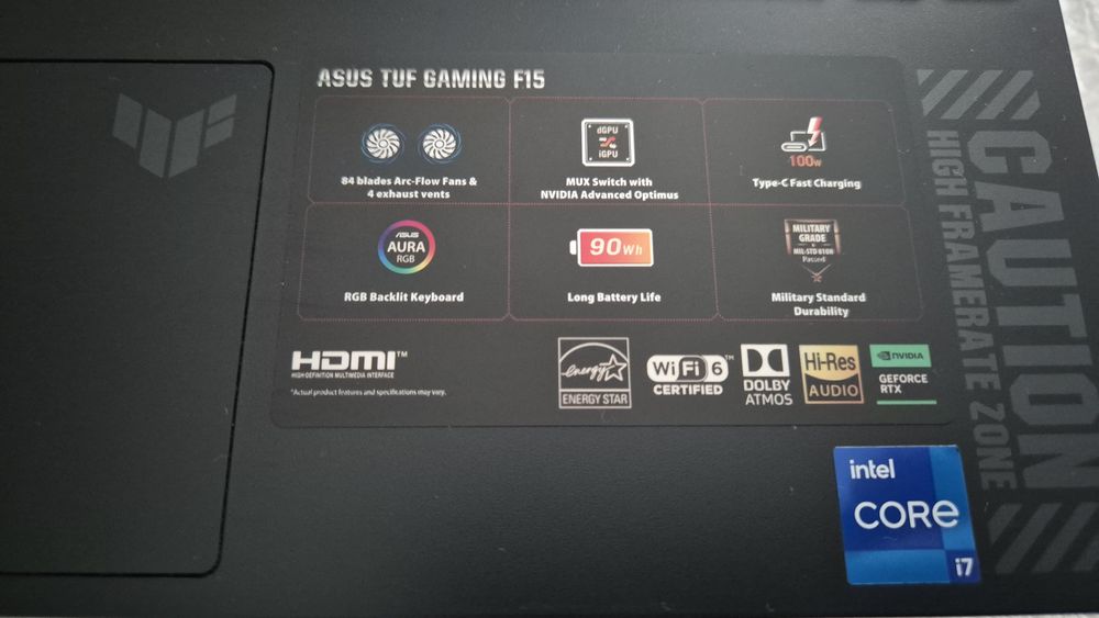 Laptop Gaming Asus TUF Intel I7 RTX4060