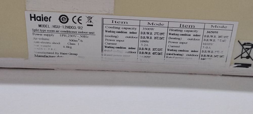 Vând telecomanda aer conditionat Haier HSU-12HD03/R2