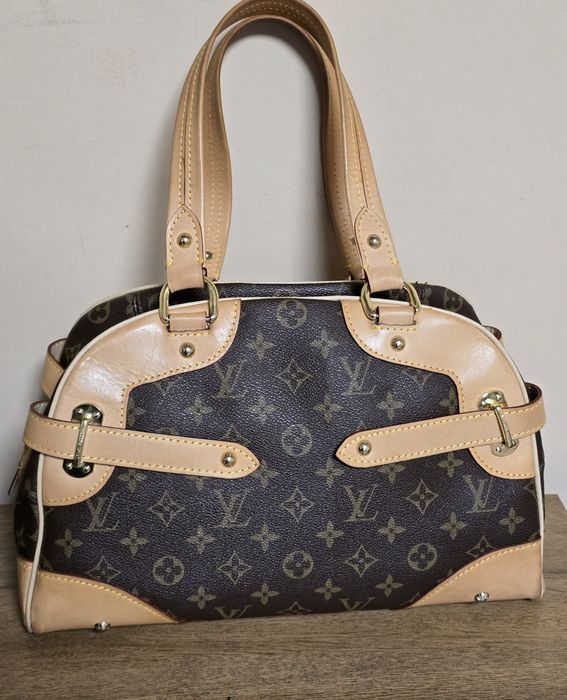 Louis Vuitton оригинална дамска чанта от естествена кожа