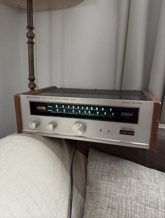 Kenwood KT5000 radio tuner japonez 1969 lemn statie