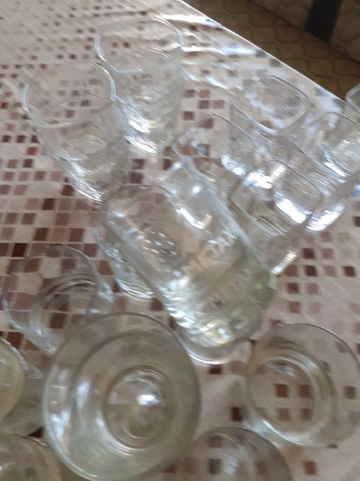Стъклени чаши за уиски. Чисто нови неизползвани.