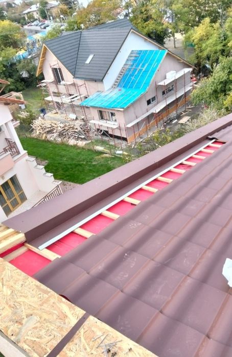 Reparatii Acoperișuri, Terase , Montaj Țiglă Metalică, Vopsire