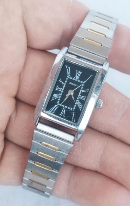 Ceas de damă Sekonda cu quartz, curea si carcasa din otel inoxidabil.