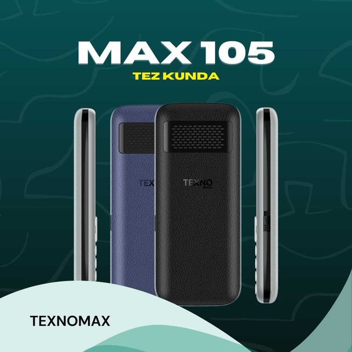 Texno Max 105 (Новый+Гарантия) Premium Knopka New-2026!