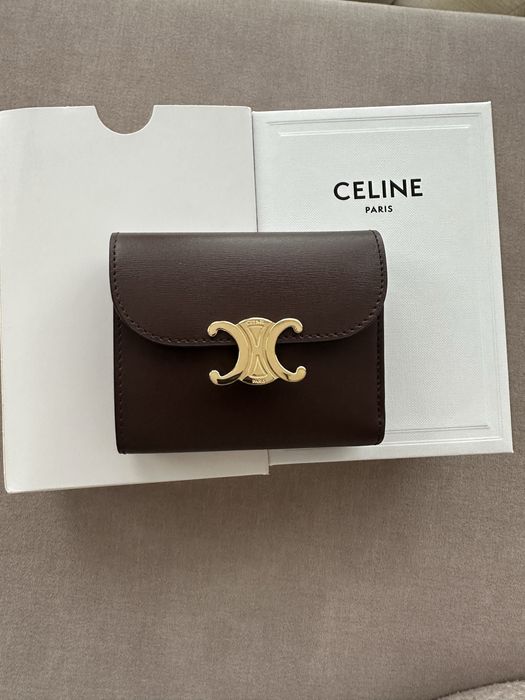 Оригинален CELINE Small Flap Wallet – Chestnut (кафяв)