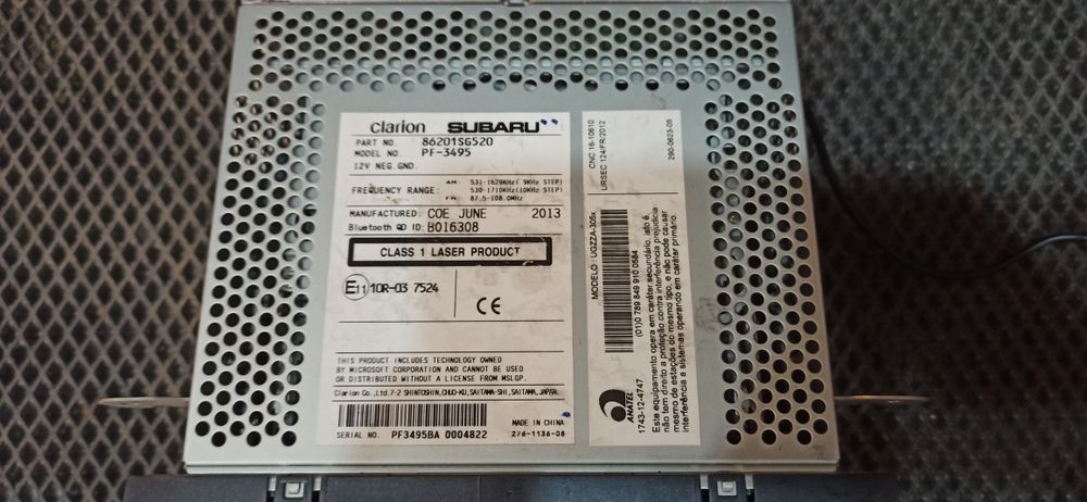 Магнитола Clarion Subaru