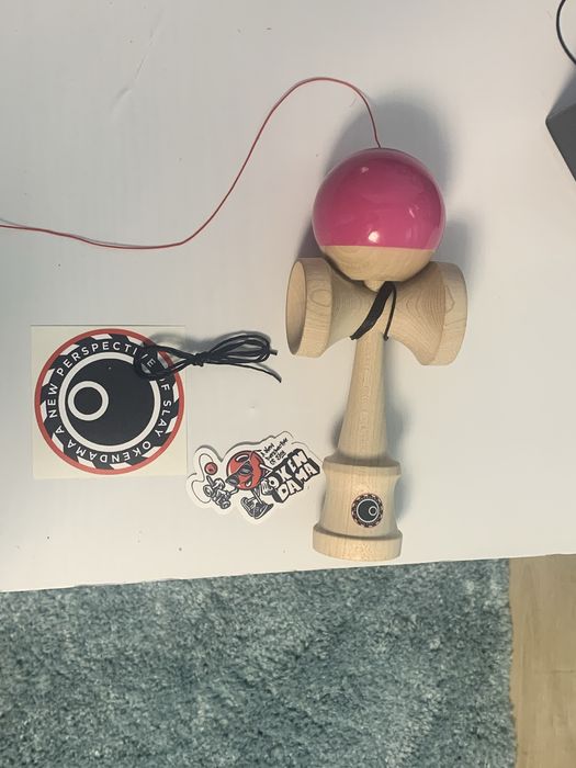 Vand kendama OKENDAMA LOLLIPOP - Neo GLAZE - Full Maple - PINK