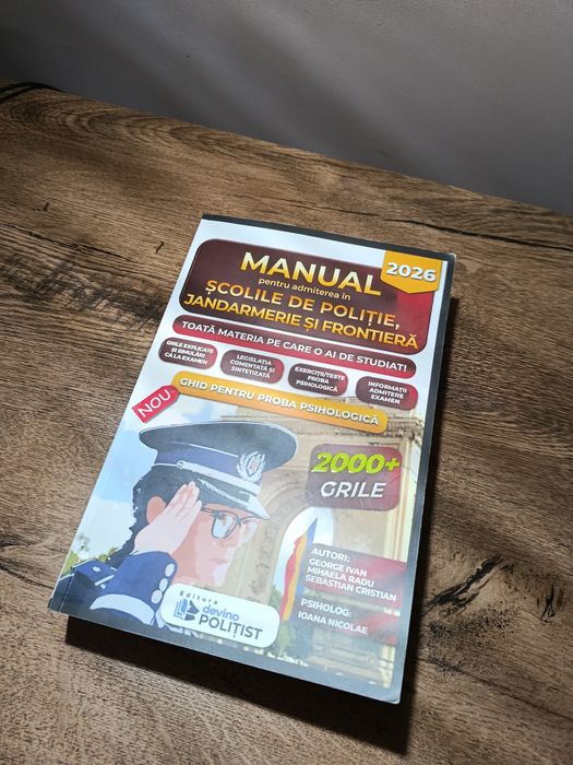 Vand Manualul Devino Politist 2026!! OFERTA