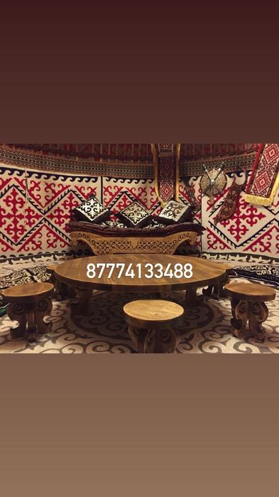 Қазақ үй. Юрта производства. Табиғи ағаштан