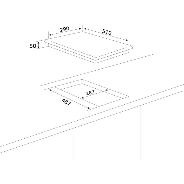 Hofmann варочная панель электрический  30см