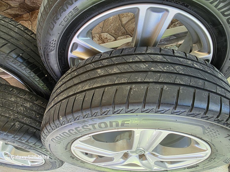 Джанти с гуми 5×112/16 цола vw golf pasat sharan touran kadi