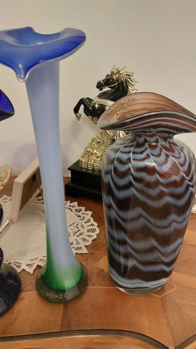 Ваза цветное стекло