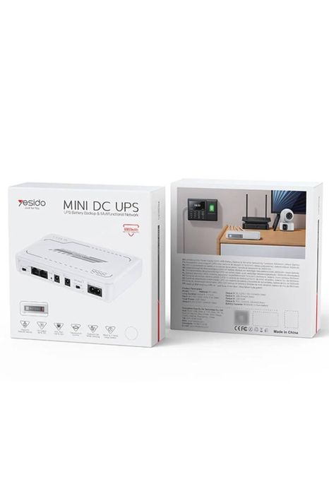 Мини UPS Yesido YP74E для Wi-Fi роутера модема и камер видеонаблюдения