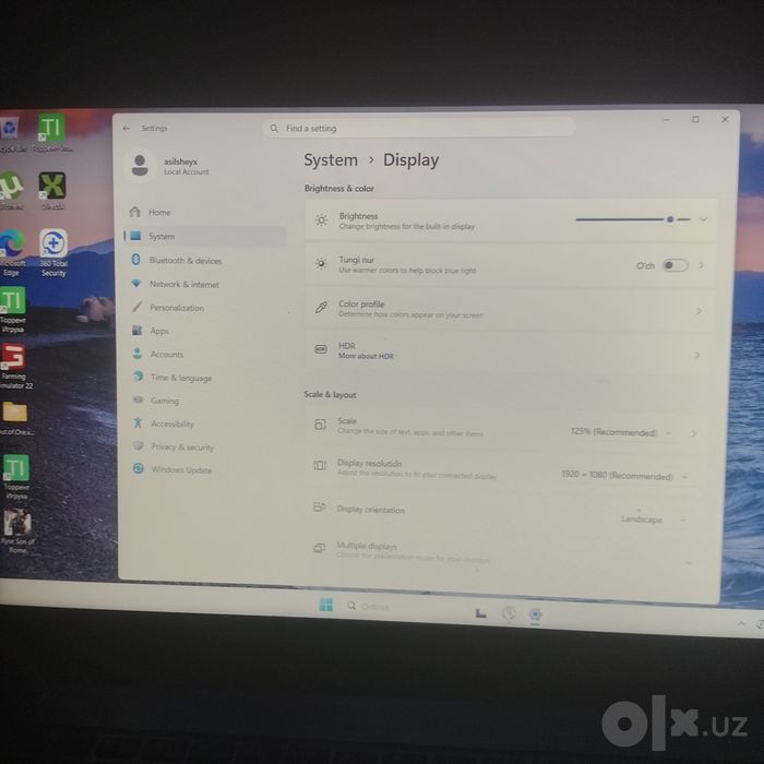 Lenova ide pad  noutbuk