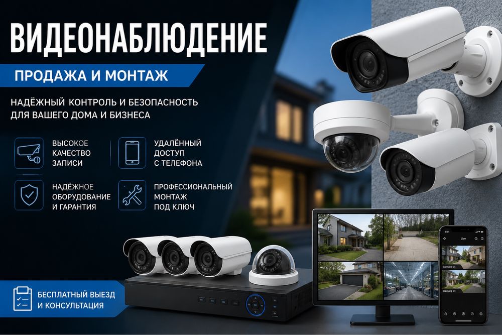 Продажа монтаж систем видеонаблюдения