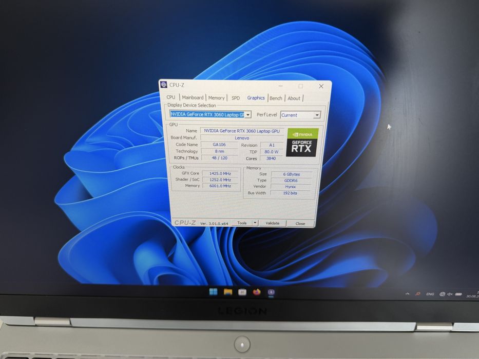 Laptop Gaming Lenovo Legion – Intel Core i5-12500H, RTX 3060, 16GB RAM, SSD 512GB