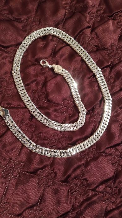 Нов, масивен сребърен ланец. Цена 65/200 лв.Голям избор модели,кутия.