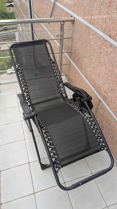 Сиденье лежак черный