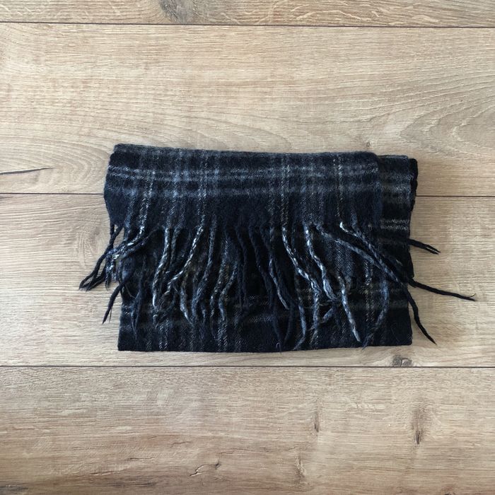 FULAR barbati lana | carouri | negru si gri