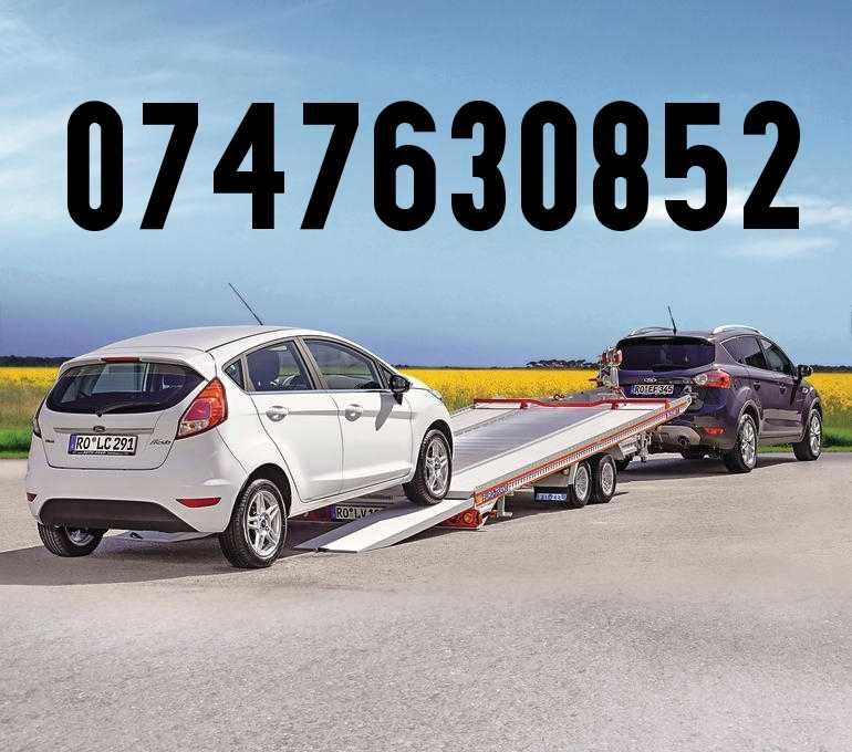 Tractari Auto Platforma Libera Trailer Slep Asistenta Rutiera Non Stop