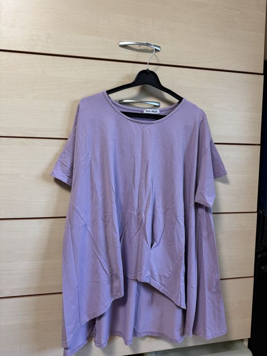 Bluza dama lila model asimetric marimea L/XL