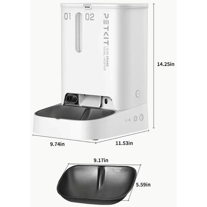 Hranitor automat animale de companie PETKIT Yumshare Dual Hopper, nou